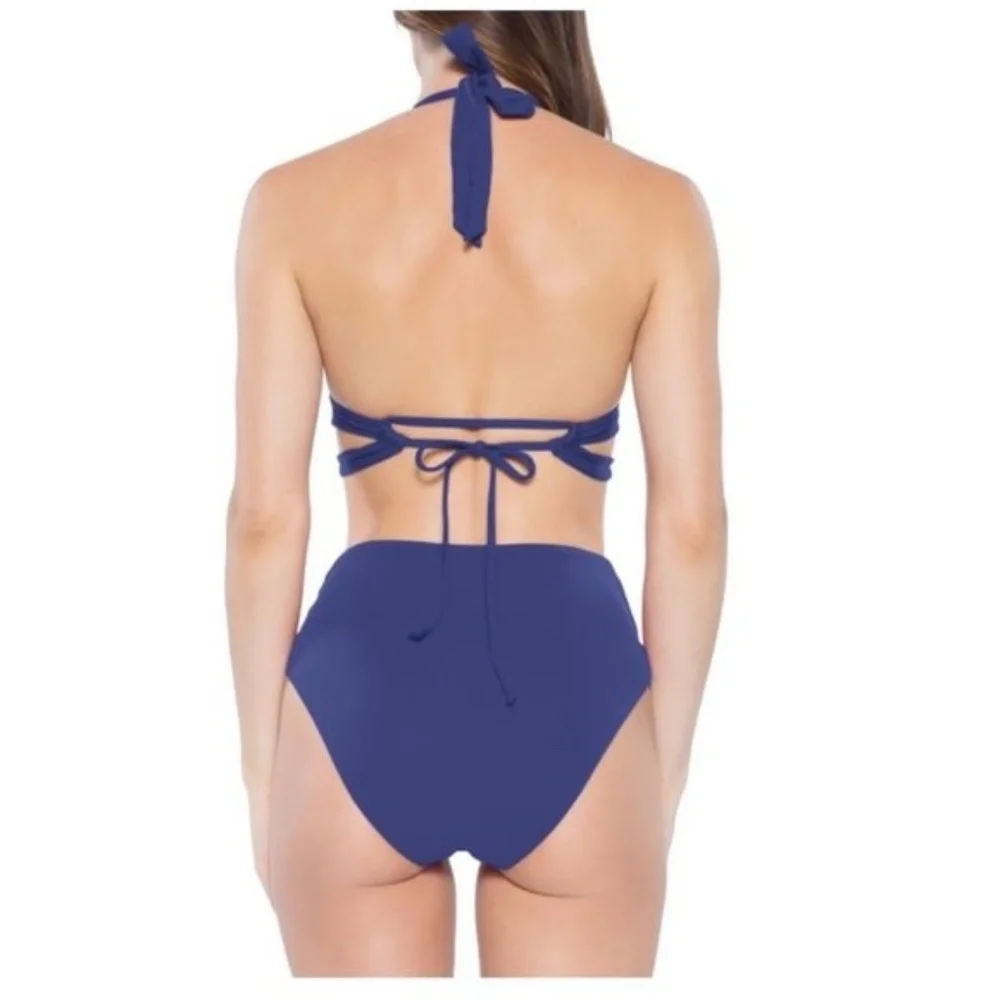 Becca Color Code Crossover High Waist Bikini Bottom - Picture 3 of 7
